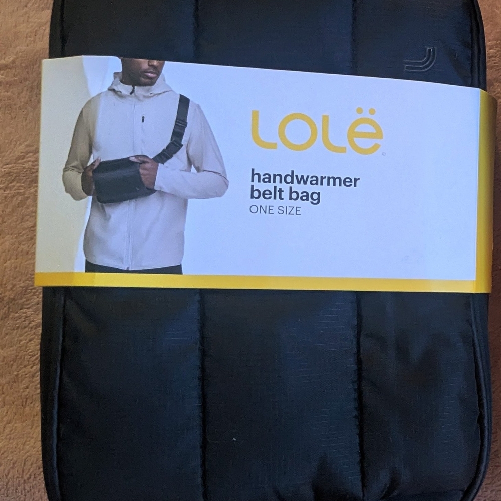 Lole Black Handwarmer Belt Bag